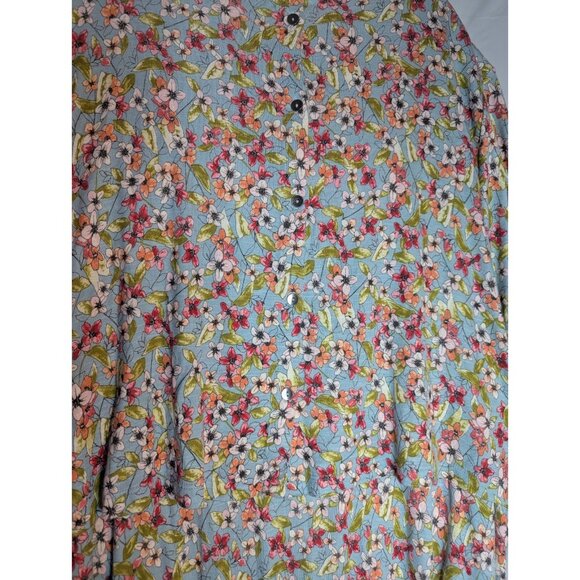 NWT J.Jill Women's Floral Layered Rayon Jersey Dress Sz 4x Boho Resortwear - Picture 7 of 11
